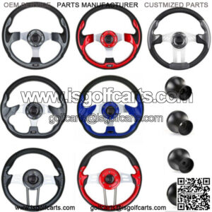 Golf Cart Steering Wheel or Black Adapter For EZGO Club Car Yamaha Carts Part