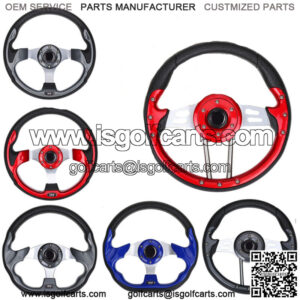 Golf Cart Steering Wheel Fit Club Car EZGO TXT RXV Yamaha without Adapter