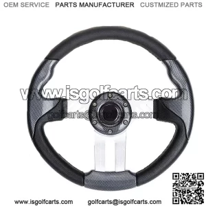 12.5 inch Golf Cart Steering Wheel For Ezgo/Yamaha/Club CAR Carbon Fiber