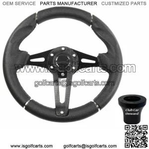 Black Transformer Golf Cart Steering Wheel For Club Car Onward/ Tempo 2017-Up