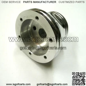 6 Hole Polished Billet Aluminum Steering Wheel Adapter for Club Car DS Golf Cart