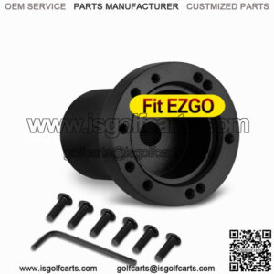 Black Golf Cart Steering Wheel Adapter Fits For EZGO TXT and RXV Golf Cart