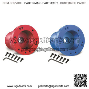 Club Car EZGO Yamaha Steering Wheel Adapter Red & Blue