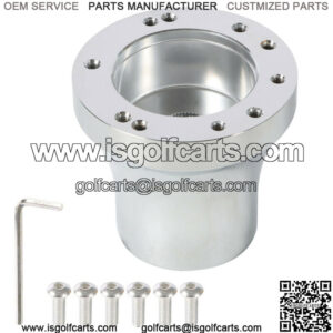 Golf Cart Steering Wheel Hub Adapter Chrome fits for EZgo RXV/TXT Cart Parts