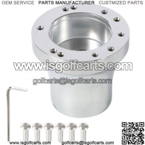 Golf Cart Chrome Steering Wheel Hub Adapter For E-Zgo RXV/TXT Cart Parts 1970-Up