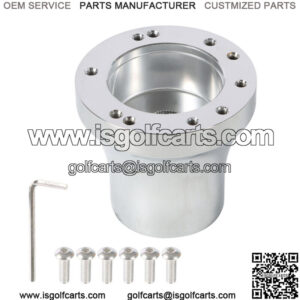 Golf Cart Steering Wheel Hub Adapter Chrome Fit For EZgo RXV/TXT Cart Parts
