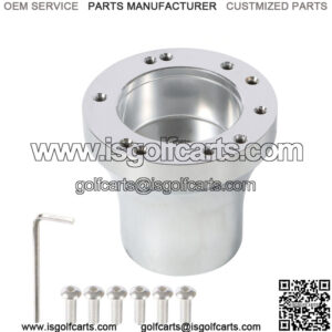 Golf Cart Steering Wheel Hub Adapter Chrome For EZgo RXV/TXT Cart Parts USA
