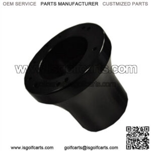 Steering Wheel Adapter with 5/6in Hole - Black - for Club Car DS Golf Cart