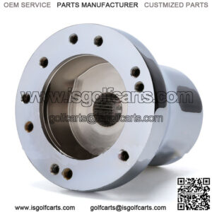 Golf Cart Steering Wheel Hub Adapter Fits Club Car DS Golf Carts Chrome