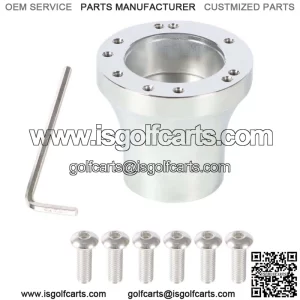 For Club Car DS Golf Cart Steering Wheel Hub Adapter 5/6 Hole 1985+ New Chrome