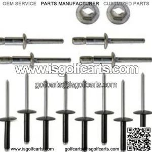 EZGO Complete Body Rivet Hardware Kit (1994+) TXT Golf Cart Install Gas/Electric
