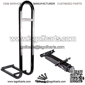 Universal Golf Cart Rear Grab Bar and Trailer Hook with Receiver and Grab Golf Cart on Back for Club Car Yamaha
