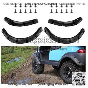 Golf Cart Precedent Fender Flares (Set of 4),Club Cart Fender Flares (2) Front & (2) Rear Fit for Club Car Precedent