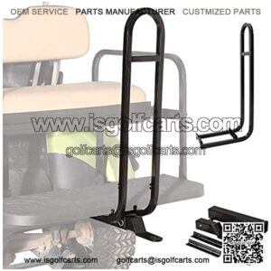 Golf Cart Rear Safety Seat Trailer Hitch + Grab Bar for Yamaha Club Car