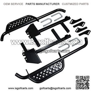 Smart Parts Golf Cart Side Board Nerf Bar Kit - Fits 1982+ Gas & Electric