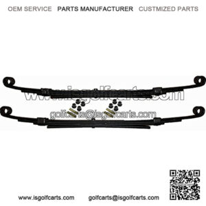 Performance Plus Carts Precedent Golf Cart Heavy Duty Rear Leaf Spring Set with Bushings for All 2004-Up (4 Leaf Design)