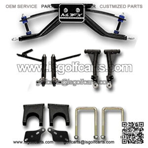 6" A-Arm Lift Kit for Golf Carts 2004.5-2014 (with Plastic Dust Covers)