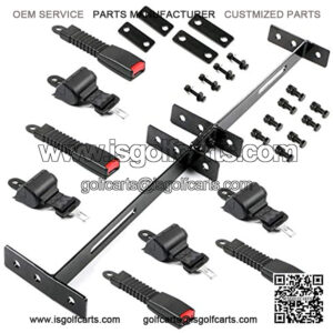Golf carts 4 Sets of Belt Kits with Brackets, Suitable for Most Golf carts