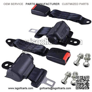 2 pack Universal Seat Lap Belts for Yamaha Club Car Golf Cart