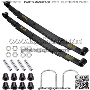 Golf Cart Heavy Duty Deluxe Rear Leaf Spring Kit for Club Car Precedent 2004-up, 4 Leafs (Layers), Replace OEM# 102509301, 102513001