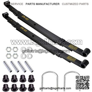 Heavy Duty Deluxe Rear Leaf Spring Kit 4-Leaf Fits Club Car Precedent 2004+ Golf Cart