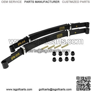 Leaf Spring Kit Rear Leaf Spring Bushings and Sleeves 4 Leafs for Club Car DS Golf Carts Gas and Electric Models 1981-Up TXT Golf Cart Heavy Duty Rear Leaf Spring Kit with Bushings