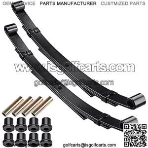 Club Car DS Golf Cart HD Leaf Spring Set of 2 with Bushing Kit