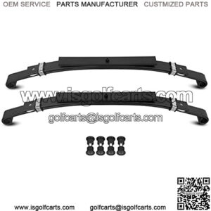 Heavy Duty Rear Leaf Springs Golf Cart Compatible with 1982+ Club Car DS Golf Cart (3 Leafs/Set of 2)