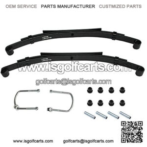 Pair(2) Dual Action Rear Heavy Duty Leaf Springs Set Fits Club Car DS Golf Cart