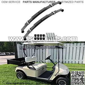 2 - Pack Rear Leaf Springs Heavy Duty Replacement for TXT 1996-2013 Golf Cart