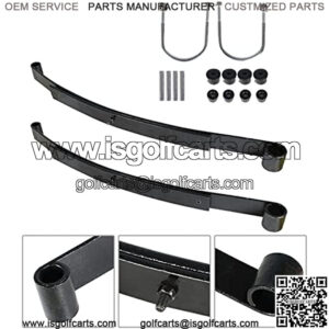 Golf Cart 2 - Leaf Heavy Duty Rear Spring with Bushing & Sleeves Kit Replacement for RXV Golf Cart 2008 - Up