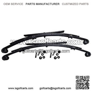 Set of 2 Rear HD Leaf Springs for Club Car DS Golf Cart with Bushings