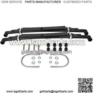 Golf Carts Heavy Duty Leaf Springs Kit for Club Car 2x Rear Leaf Spring Bushings and Sleeves and U-bolts 4 Leafs for All for Club Car Precedent and 2004-up Golf Carts