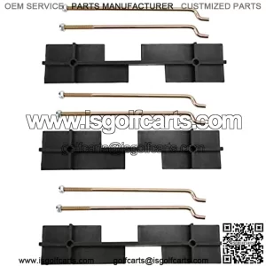 Golf Carrito Placa de Sujeci??n de Bater??a con Kit de Varillas 1010908 Repuesto para DS Carryall 1998-2005 El??ctrico