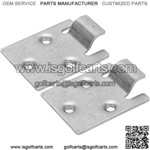 Juego de Bisagras de Asiento, 2 Piezas de Placa de Bisagra de Asiento Masculino Club Car 71610-G01 de Repuesto para Modelos Medalist 1994-Up