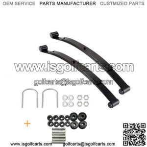 2x HD Rear Leaf Springs 2 Leaf  & Shackle Bushing Kits U Bolts For EZGO RXV 08+