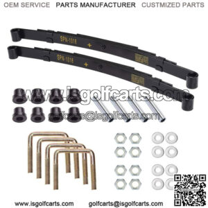 Heavy Duty Rear 4-Leaf Spring Kit with Bushings & Sleeves for EZGO TXT Golf Cart