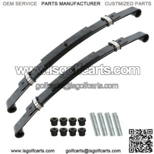 Heavy Duty Rear Leaf Springs for Ezgo TXT 1996-2013 Golf Cart (Set of 2) 3-Leaf