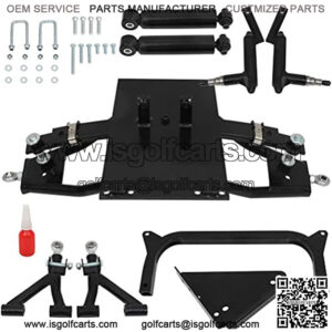 6" Double A-Arm Golf Cart Lift Kit for Yamaha G29 Drive Gas/Electric 2007-2016, Heavy Duty for Yamaha G29 Drive 6" A-Arm Lift Kit, Front