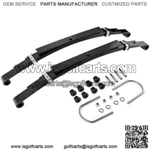 Parts Company Heavy Duty Rear Leaf Springs for Club Car DS Golf Cart 1982+ (4 Leafs/Set of 2), Bushing Kits & U Bolt Kits Included