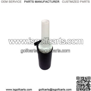 Sand Bottle Divot Filler Kit with Black Plastic Holder for Golf Carts