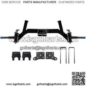 ProFormX 5 inch Drop Axle Golf Cart Lift Kit fits EZGO TXT , also fits TXT T-48/Freedom and Valor 2001.5 - 2020. Includes Spindles. Fits Gas and Electric. Comes with Industry Leading