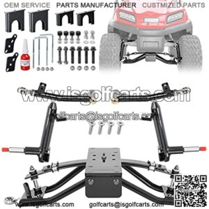 Golf Cart 6 Inch A-Arm Lift Kit for Club Car Precedent Tempo Onward 2004-up Electric or Gas, Steering Limit Design