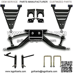 Club Car DS 6" HD Lift Kit (Plastic Dust Cap Covers for Years 2004.5 to Current)