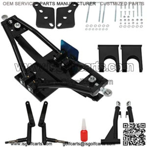 Heavy Duty Easy to Install Golf Cart Front & Rear Black Lift Kit for Club Car Precedent A-Arm Lift Kit Spindle Lift Kit Extends Existing Spindles