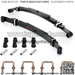 Heavy Duty Rear 4-Leaf Spring Kit with Bushings & Sleeves for EZGO TXT Golf Cart 1995-2013