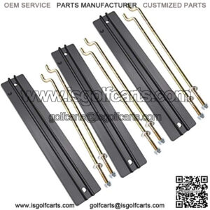 Golf Cart Battery Hold Down Plate, Rods, Washers & Nuts,for Club Car DS and Carryall Electric 1998-2005