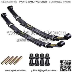 Rear Heavy Duty Leaf Spring Compatible with Club Car DS Golf Cart Heavy Duty Dual Action with Bushings(Set of 2)