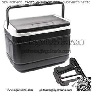 Golf Cart Ice Cooler with Mounting Bracket Kit Caddy Fit Club Car Precedent Tempo and Onward 102588101 103886801