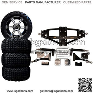 3G 6" Deluxe Lift Kit Combo with 14" Colossus for Club Car Precedent Golf Carts